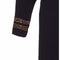 1940s Black Full Length dress with Gold Beading