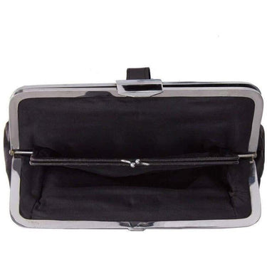 ARCHIVE - 1940s Black Leather Novelty Clutch Bag With Scottie Dog
