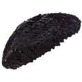 1940s Black Sequin Hat