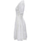 1940s French White Cotton Dress With Eyelet Work