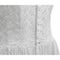 1940s French White Cotton Dress With Eyelet Work