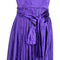 1940s Haute Couture Purple Satin Chiffon Dress