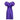 1940s Haute Couture Purple Satin Chiffon Dress