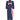 ARCHIVE - 1940s Minx Mode Navy Patriotic Dress With Checkered Ribbon