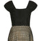 1940’s Monica Black Dress With Cream Guipure Lace Underlay