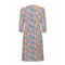 1940s Novelty Print Colouful Rayon Patchwork Dress