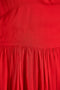 1940s Norman Young Red Georgette Maxi Dress