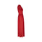 1940s Norman Young Red Georgette Maxi Dress