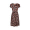 1940s Cold Rayon Floral Print Dress