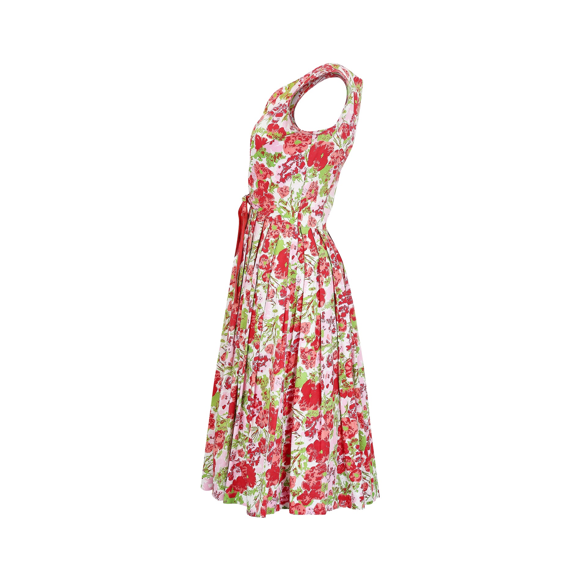 1950s California Cottons Floral Shirtwaister Dress
