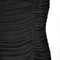 1950s Ceil Chapman Black Taffeta and Ruched Silk Jersey Dress