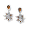 ARCHIVE: 1950s Christian Dior Brown Crystal Drop Earrings