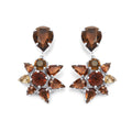 ARCHIVE: 1950s Christian Dior Brown Crystal Drop Earrings