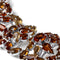 ARCHIVE: 1950s Christian Dior Brown Crystal Necklace and Earrings set