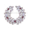 ARCHIVE: 1950s Christian Dior Purple Wreath Brooch and Crystal Earrings Set
