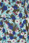 1950s Floral Silk Shift Dress with Cowl Neck