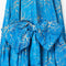 1950s Frank Usher Jacquard Blue and Champagne Evening Dress