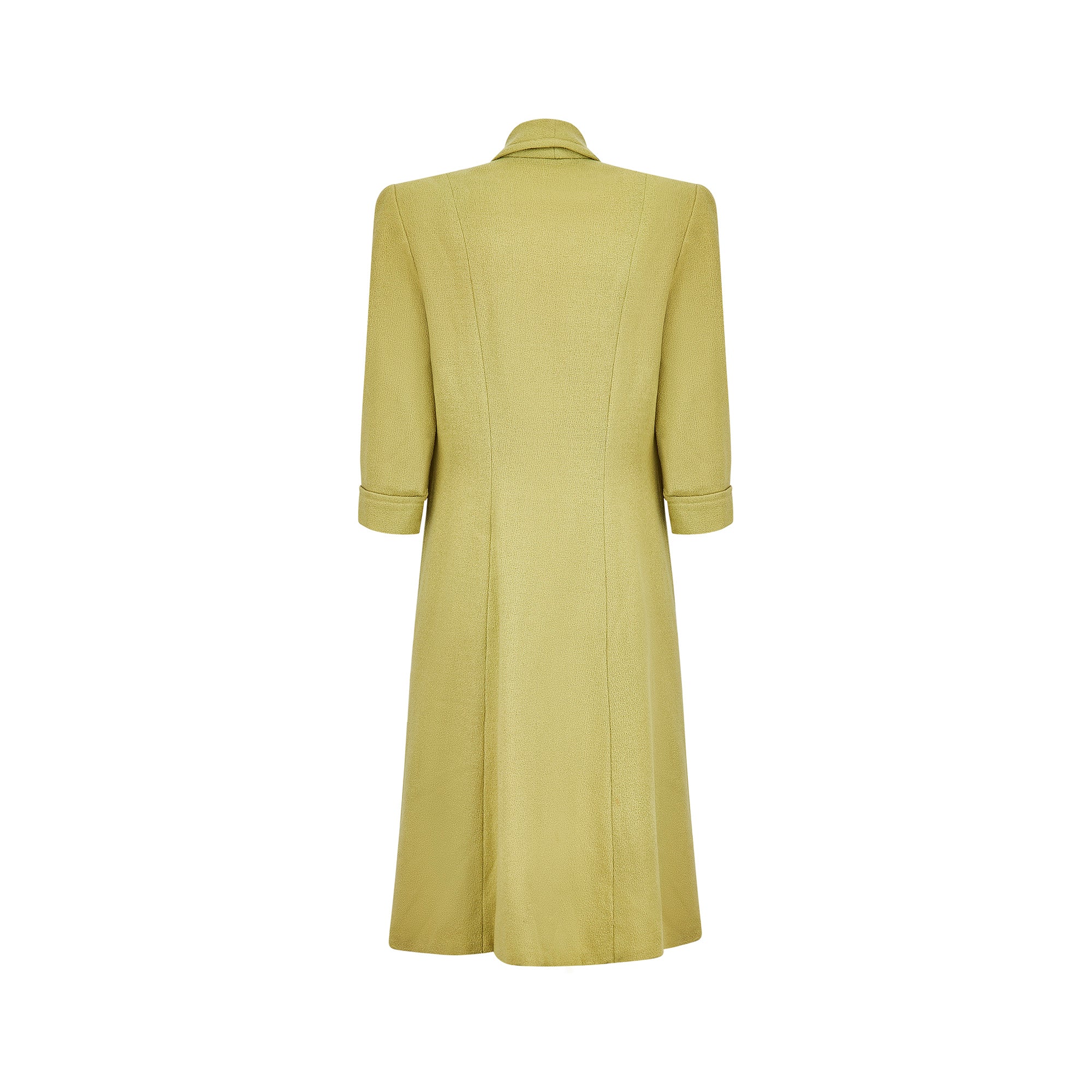 ARCHIVE: 1950s Green Tweed Wool Coat with Ropework Design