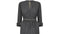 1950s Grey Wool Dolman Sleeve Dress with Elaborate Beadwork