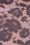 1950s Worth London Couture Brown Lace and Pink Sheath Dress