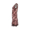1950s Worth London Couture Brown Lace and Pink Sheath Dress