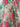 1950s Jenners Rose Print Organza Maxi Dress
