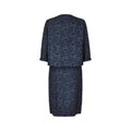 ARCHIVE - 1950s Lanvin Demi Couture Navy Embroidered Dress Suit