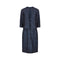 1950s Lanvin Demi Couture Navy Embroidered Dress Suit