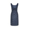 1950s Lanvin Demi Couture Navy Embroidered Dress Suit