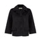 1950s Lilli Ann Black Felt Wool Box Jacket