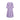 1950s Sambo Fashions Purple and White Silk Shirtwaister Dress