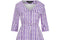 1950s Sambo Fashions Purple and White Silk Shirtwaister Dress