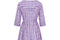 1950s Sambo Fashions Purple and White Silk Shirtwaister Dress