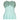1950s Aquamarine Textured Cotton Dress With Floral Rhinestone Applique