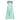 1950s Aquamarine Textured Cotton Dress With Floral Rhinestone Applique