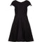 1950s Ben Reig Black Silk Ribbon Dress