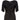 1950s Black Jersey and Twisted Tassel Wiggle Dress