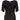 1950s Black Jersey and Twisted Tassel Wiggle Dress