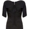 1950s Black Jersey and Twisted Tassel Wiggle Dress