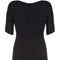 1950s Black Jersey and Twisted Tassel Wiggle Dress