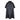 1950s Black Satin Oversized Cocoon Coat