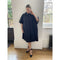 1950s Black Satin Oversized Cocoon Coat