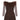 1950s Cardinal Brown Silk Chiffon and Feather Trim Dress