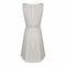 1950s Carlye Cream Cotton Knife Pleat Dress