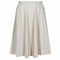 1950s Carlye Cream Cotton Knife Pleat Dress