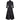 1950s Ceil Chapman Black Silk Taffeta Full Circle Dress