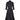 1950s Ceil Chapman Black Silk Taffeta Full Circle Dress