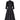 1950s Ceil Chapman Black Silk Taffeta Full Circle Dress