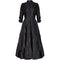 1950s Ceil Chapman Black Silk Taffeta Full Circle Dress