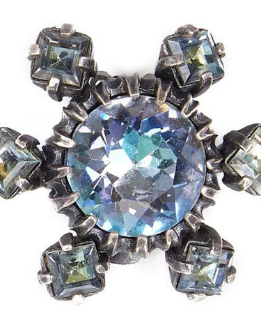 1950s Christian Dior Blue Crystal Earrings